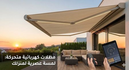 وداعاً لحرارة الشمس بلمسة زر: اكتشف مزايا المظلات الكهربائية المتحركة