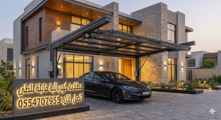 تركيب مظلات سيارات كهربية | تصاميم عصرية وأسعار منافسة فقط تواصل معنا 0554707955 